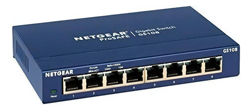 Switch Ethernet Netgear Gs108-400nas Con 8 Puertos Gigabit