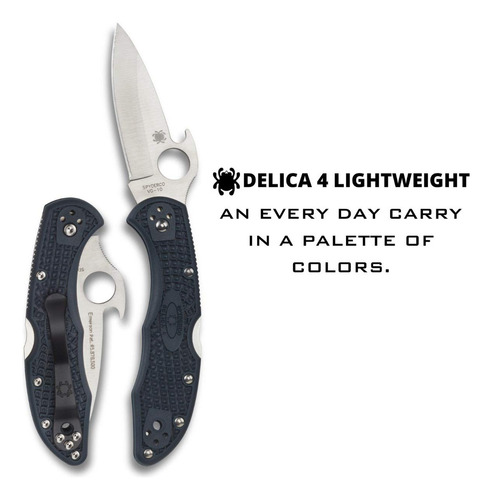 Spyderco C11pgyw - Cuchillo (72 G, 18.2 Cm, 10.8 Cm, Acero, Vg-10, Negro)