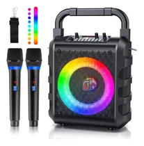 Comprar Máquina De Karaoke Popmic T18t Con 2 Micrófonos Inalámbricos