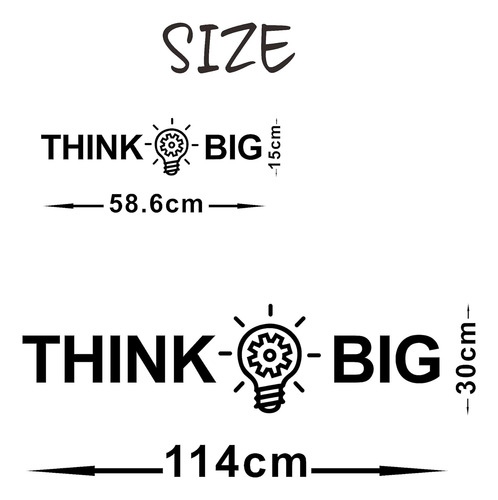Think Big Quote - Calcomanías De Pared De Vinilo Ofici...