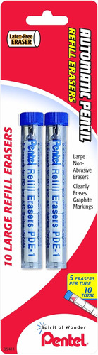 Pentel Pde1bp2 Refill Eraser For Al  Ax And Pd Pencil Series