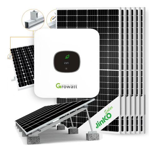 Kit Solar 2,82 Kwh - 3 Ktl / Monofásico On-grid / Loza