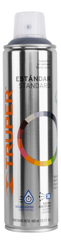 Pintura En Aerosol, Gris Acero, Bote Esbelto, 400 Ml 12733