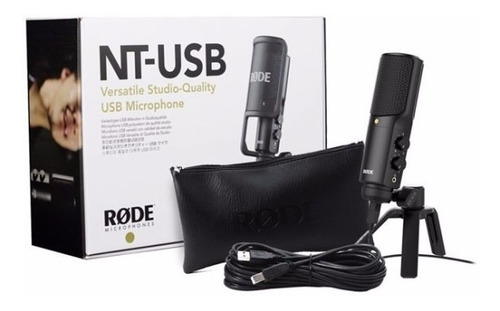 Micrófono Rode NT-USB condensador cardioide negro