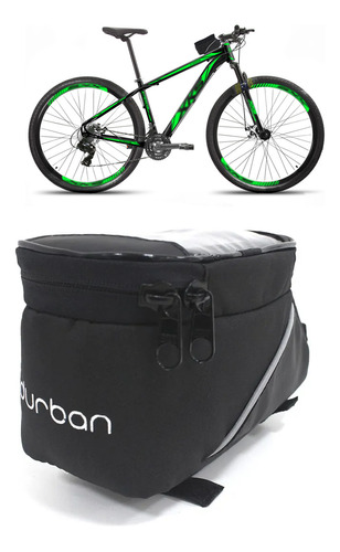 Suporte Celular Bike Bolsa Quadro Bicicleta C/ Zíper Durban