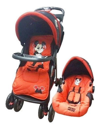 Coche Con Carrier Disney Bebe Compacto Liviano Cierre Ohf 9l