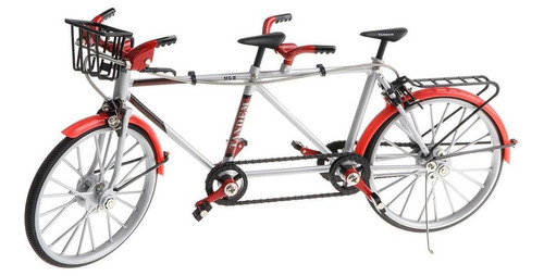 1:10 Aleación Diecast Racing Tandem Bike Bicicleta Modelo