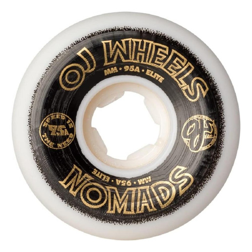 Ruedas De Skatebol Elite White Nomads 95a De 54 Mm
