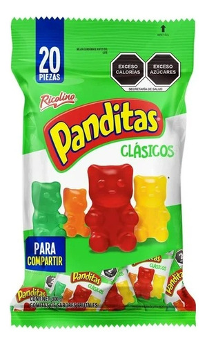 Gomitas Ricolino Panditas Clásicos Mini 300 G