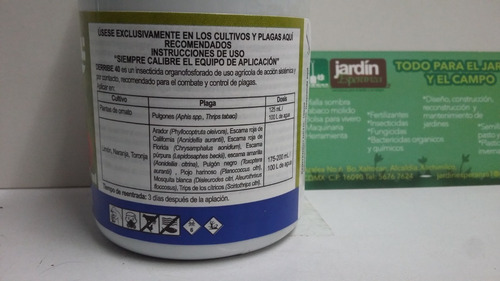Insecticida Agricola Derribe De 100ml
