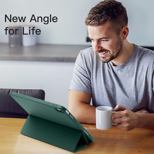 Funda Akkerds Compatible Con Ipad A16 11 Pulgadas 2025 Verde Pino