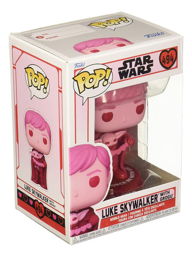 Funko Pop! Star Wars: San Valentín - Luke Skywalker  Grogu