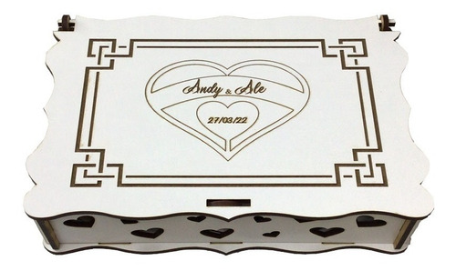 Cuadro De Firmas Libro De Invitados Boda Xv Años 100 Corazon