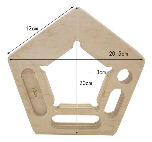 Hangboard Escalada En Roca Sostiene Fortalecedor De Dedos