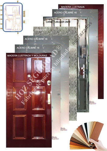 Imagen 6 de 10 de Puerta Blindada Instalada! Hoz Vip® 16 Anclajes!