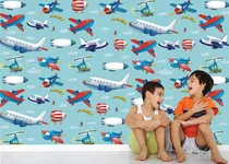 Comprar Adesivo Infantil Painel Avião Aviões Nuvem 2,82x2,62m Céu 44