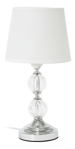 Luminaria Abajur De Quarto Vitry Branco Moderno Com Base Loi
