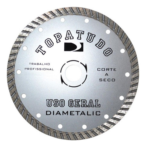 Disco De Corte Diamantado Turbo Topa Tudo 180mm Diametalic