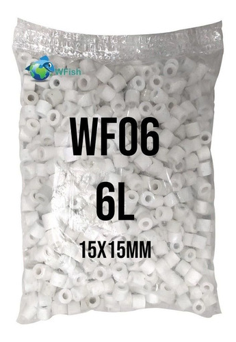 Wfish Mídia Biológica Para Aquários 15x15mm 6 Litros Wf06