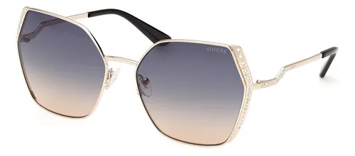 Lentes De Sol Dorado Degradé Guess Gu7843s33w