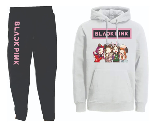 Conjuntos Cap Sudadera Y Jogger Kpop Black Pink Integrantes