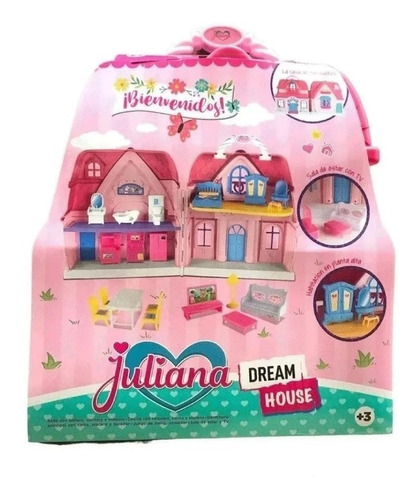 Imagen 5 de 10 de Casita Muñecas Juliana Dream House Accesorios Casa