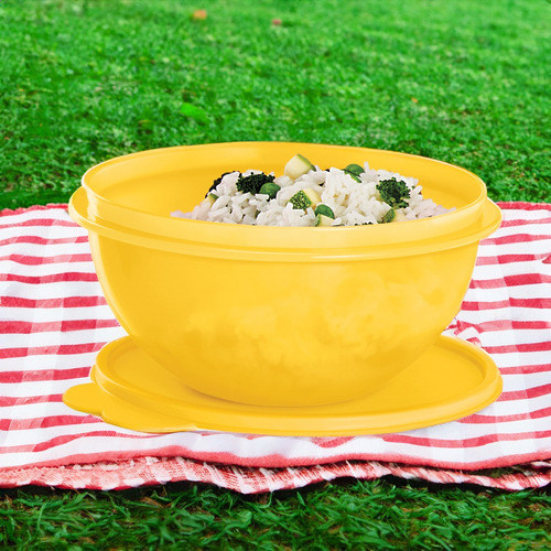 Tazon Bowl Linea Maravilla Tupperware 2l Amarillo