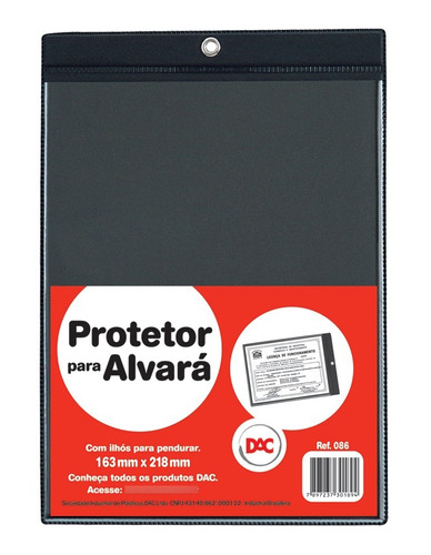 Protetor Para Alvara 16,3 Cm X 21,8 Cm Dac | 10 Unidades