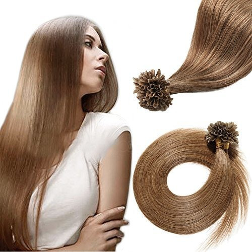 100 Hilos Recta U Uña Tipremy Cabello Humano Z2sso