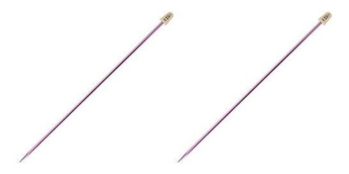 Susan Bates 10-inch Silvalume Single Point Knitting Needle, 