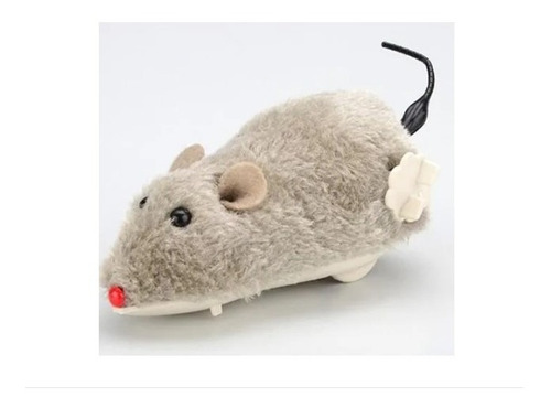 Juguete Para Gato Ratón Rata A Cuerda Peluche Maxscotas Pet 