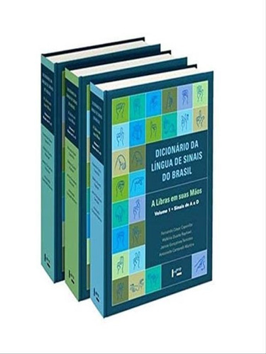 Dicionário Da Língua De Sinais Do Brasil - Volumes 1,2 E 3: A Libras Em Suas Mãos, De Capovilla, Fernando Cesar. Editora Edusp, Capa Mole Em Português