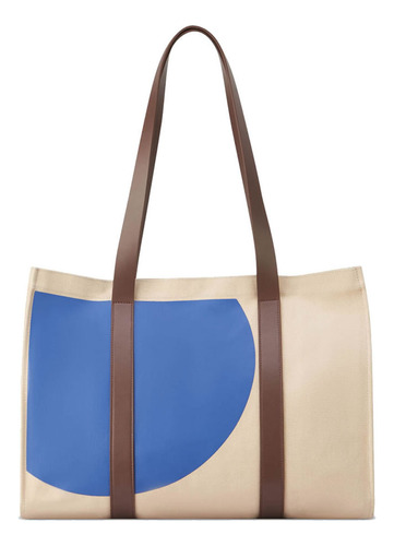 Bolso De Mano Tote Bag 42 Cm. Delsey Calanque Color Azul