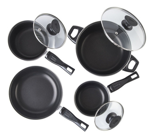 Imagen 3 de 4 de Batería De Cocina Brillante 7 Piezas Cinsa Varios Colores