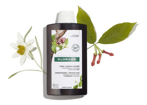 Shampoo Klorane Quinina en botella de 400mL por 1 unidad