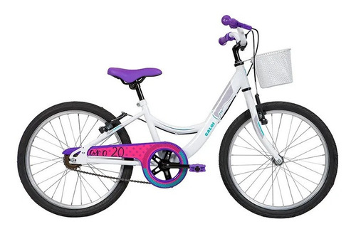 Bicicleta Ceci Aro 20 Branca Infantil 2020 Passeio - Caloi