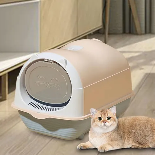 Grande Caja De Arena Para Gatos Inodoro Gato Suministros