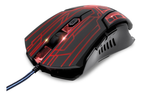 Mouse Gamer Suono X12 Optico Dpi Ajustable Led 7 Colores Usb Color Negro