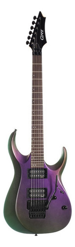 Cort X300 Fpu Serie X Guitarra Eléctrica Morado Tornasol Orientación De La Mano Diestro