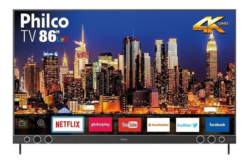 Imagem 1 de 4 de Smart Tv Philco Ptv86p50snsg Led 4k 86