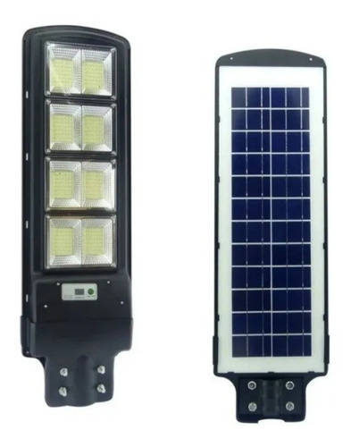 Foco Solar Led 400w Panel Incorporado + Soporte 