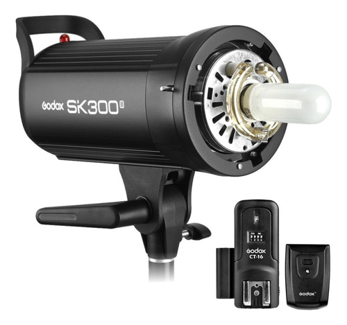 Flash Tocha Estúdio Godox Sk300 Ii + Rádio Flash