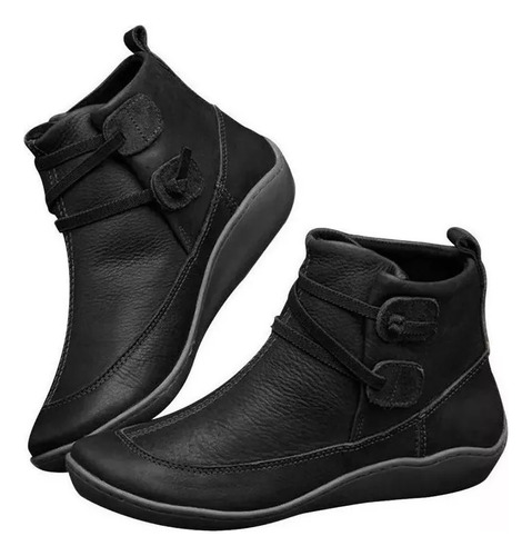 Botas Planas Impermeables Vintage V Para Mujer 2