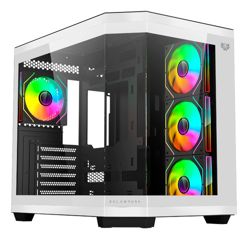 Gabinete Gamer Balam Rush  Media Torre Tank Master Atx 4 Fan