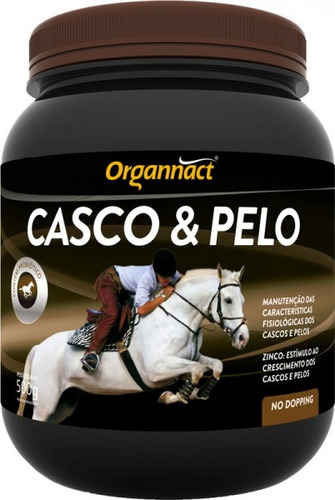 Casco & Pelo 500 G - Organnact 500g Cavalo Pet Shop Store