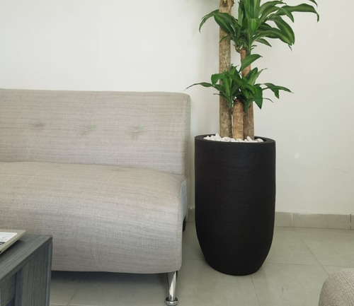 Imagen 5 de 7 de Maceta Minimalista Cilíndrica Mejor Que Fibra De Vidrio .109