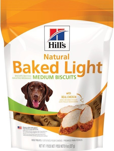 10 Piezas De Hill's  Natural Baked Light Biscuits With Real