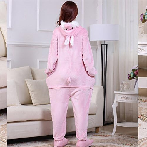 Cosplay De Halloween Bifini Pink Rabbit Adult Con Capucha M