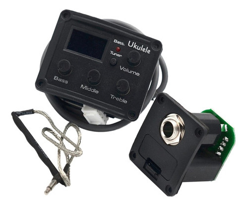 1 Pieza Pastilla Piezo Ukulele Sistema De Sintonizador Para
