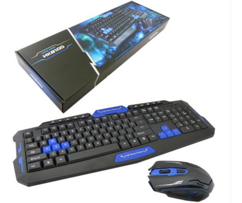 Imagen 4 de 4 de Kit Mouse Gamer + Teclado Gamer Inalámbrico Mod Hk8100 *